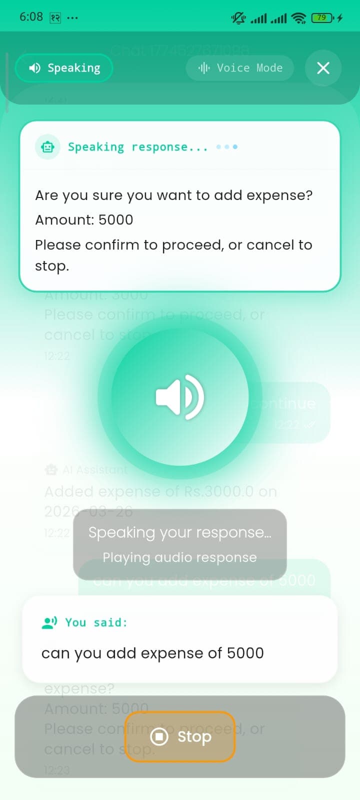 SmartFinBot app screen 4